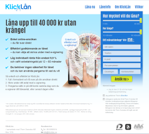 www.klicklån.se